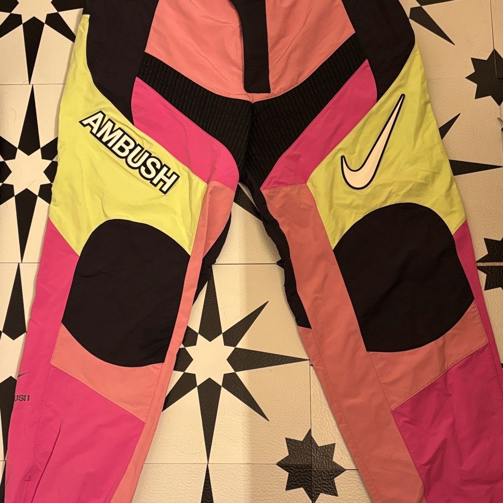 Nike x AMBUSH XL Pants in Pink, Yellow & Black